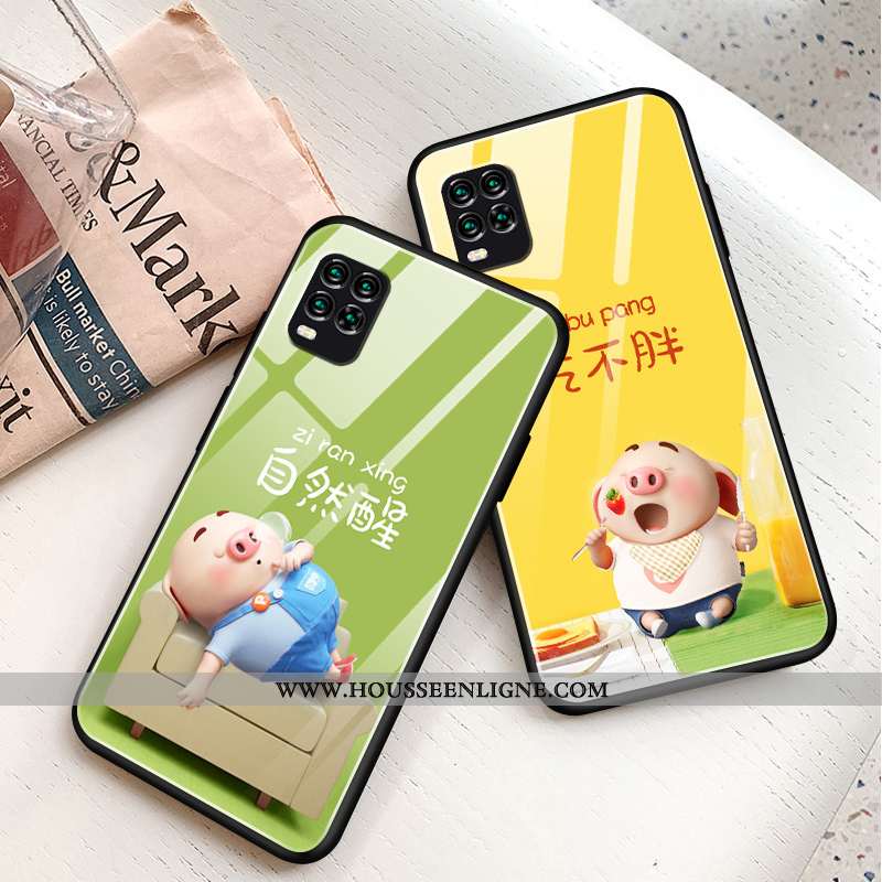 Housse Xiaomi Mi 10 Lite Charmant Tendance Verre Tout Compris Vert Protection Nouveau Verte