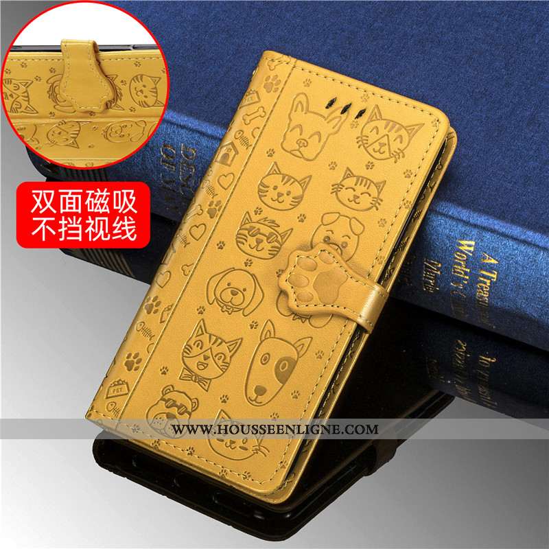 Housse Xiaomi Mi 10 Lite Cuir Protection Téléphone Portable Dessin Animé Étui Ornements Suspendus Ga