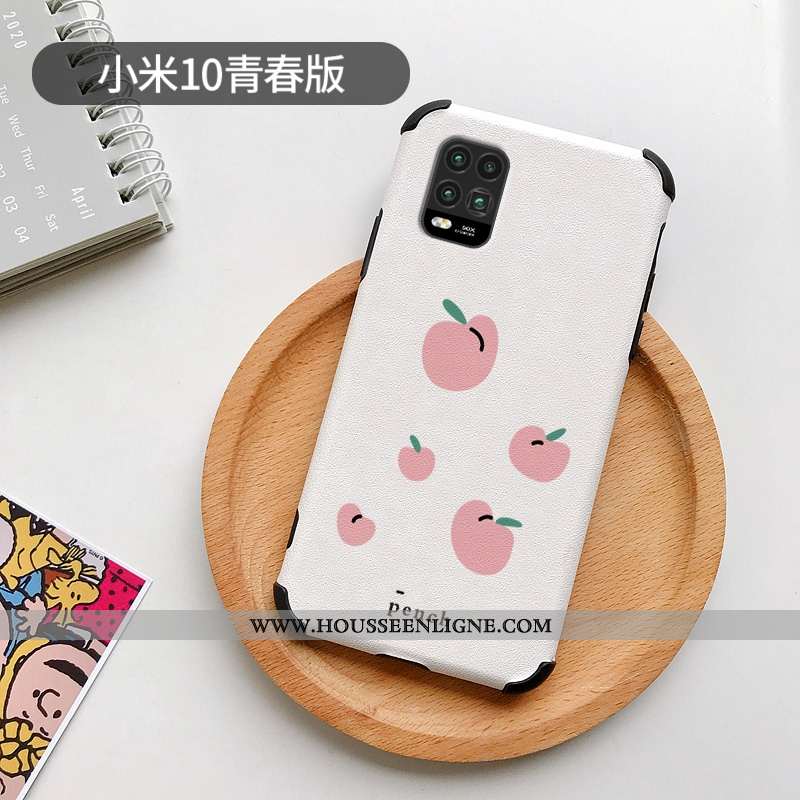 Housse Xiaomi Mi 10 Lite Dessin Animé Charmant Incassable Citron Personnalité Silicone Net Rouge