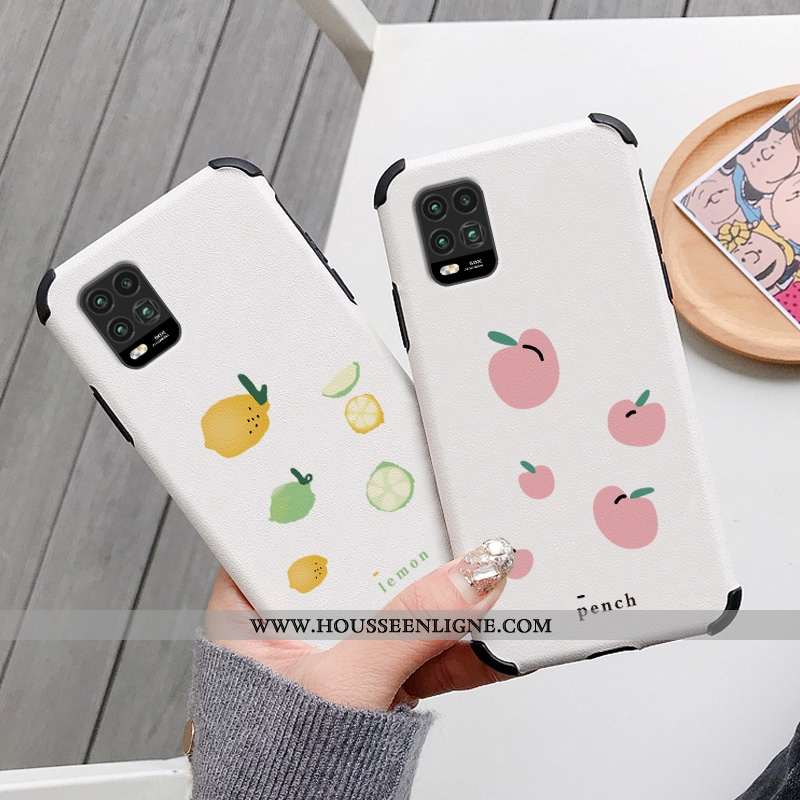 Housse Xiaomi Mi 10 Lite Dessin Animé Charmant Incassable Citron Personnalité Silicone Net Rouge