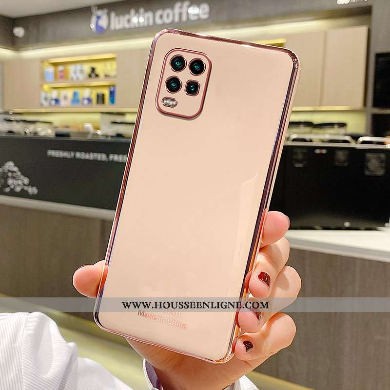 Housse Xiaomi Mi 10 Lite Protection Créatif Net Rouge Tout Compris Coque Jeunesse Légère Rose