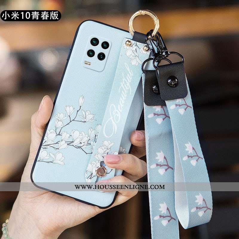 Housse Xiaomi Mi 10 Lite Protection Délavé En Daim Tout Compris Fluide Doux Petit Légère Rose
