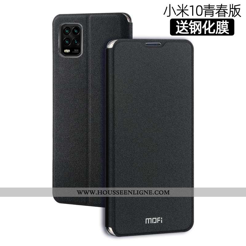 Housse Xiaomi Mi 10 Lite Silicone Protection Tout Compris Clamshell Petit Téléphone Portable Cuir No