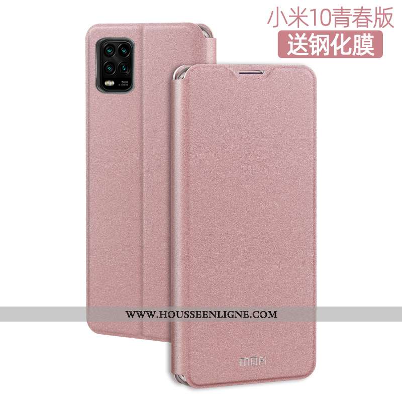 Housse Xiaomi Mi 10 Lite Silicone Protection Tout Compris Clamshell Petit Téléphone Portable Cuir No