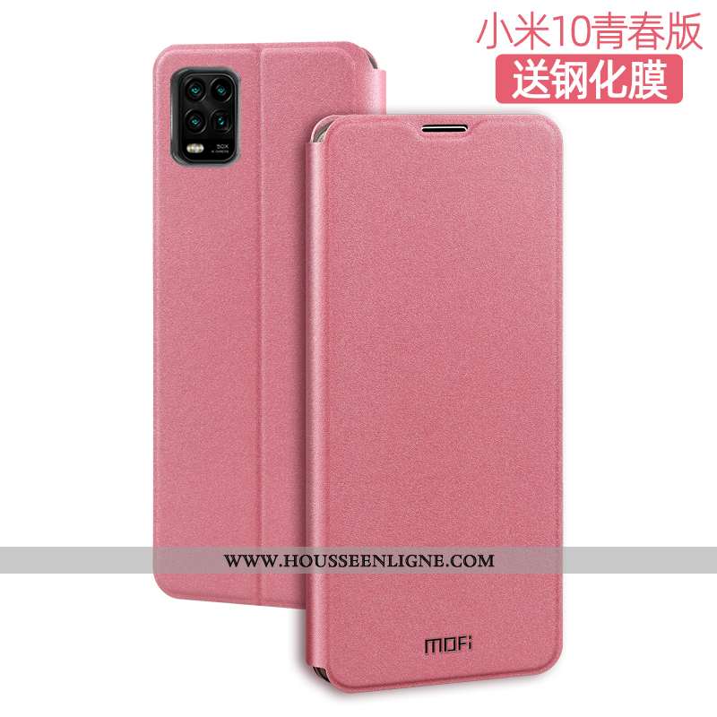 Housse Xiaomi Mi 10 Lite Silicone Protection Tout Compris Clamshell Petit Téléphone Portable Cuir No