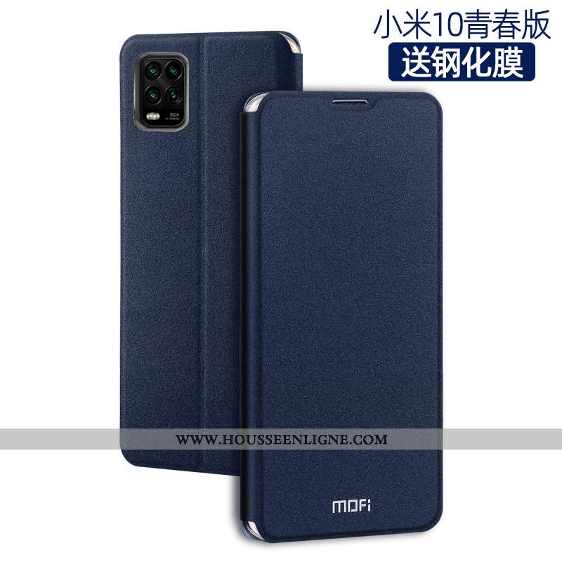 Housse Xiaomi Mi 10 Lite Silicone Protection Tout Compris Clamshell Petit Téléphone Portable Cuir No
