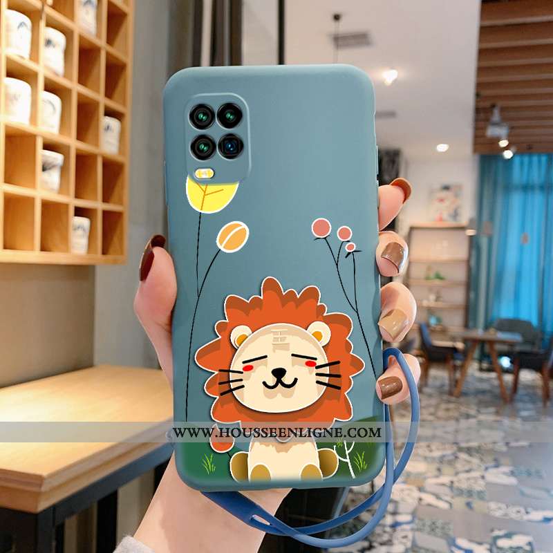Housse Xiaomi Mi 10 Lite Ultra Tendance Créatif Tout Compris Petit Personnalité Silicone Bleu