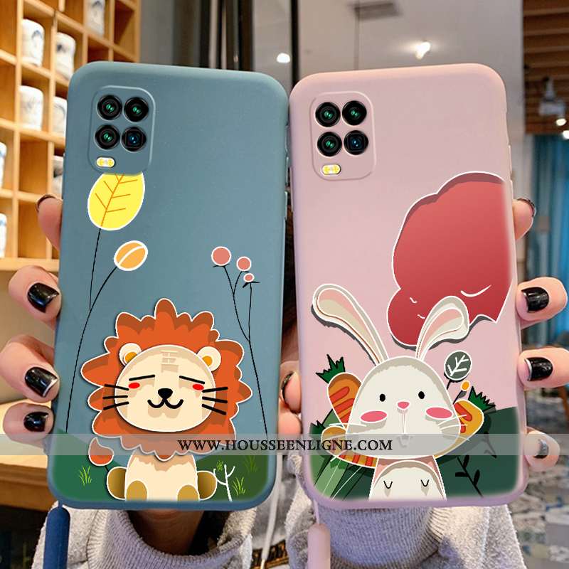 Housse Xiaomi Mi 10 Lite Ultra Tendance Créatif Tout Compris Petit Personnalité Silicone Bleu
