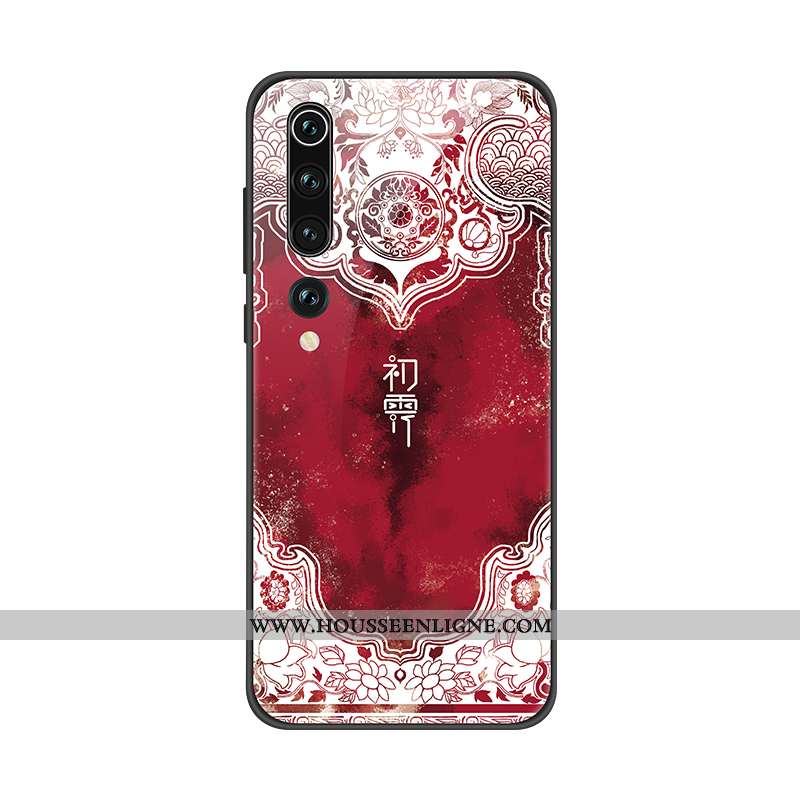 Housse Xiaomi Mi 10 Personnalité Créatif Rouge Petit Coque Étui Tendance