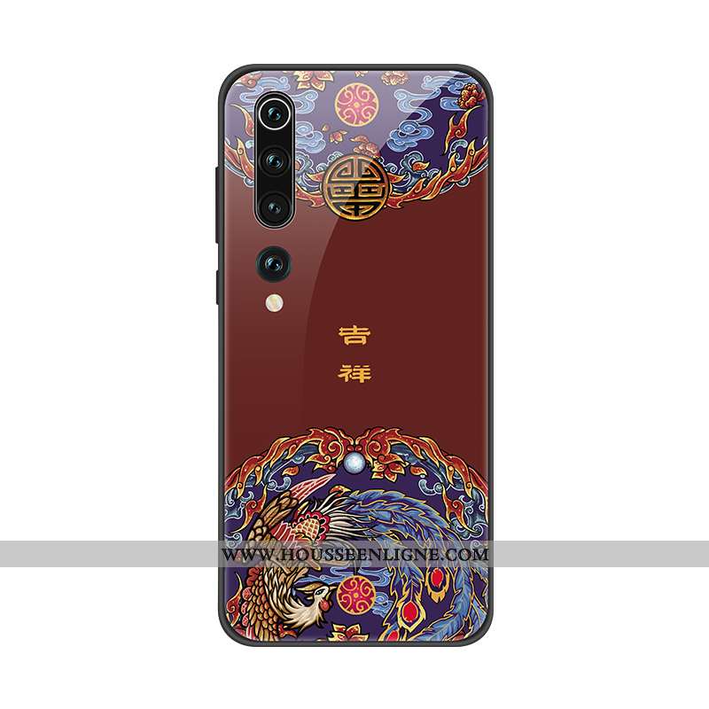 Housse Xiaomi Mi 10 Personnalité Créatif Rouge Petit Coque Étui Tendance