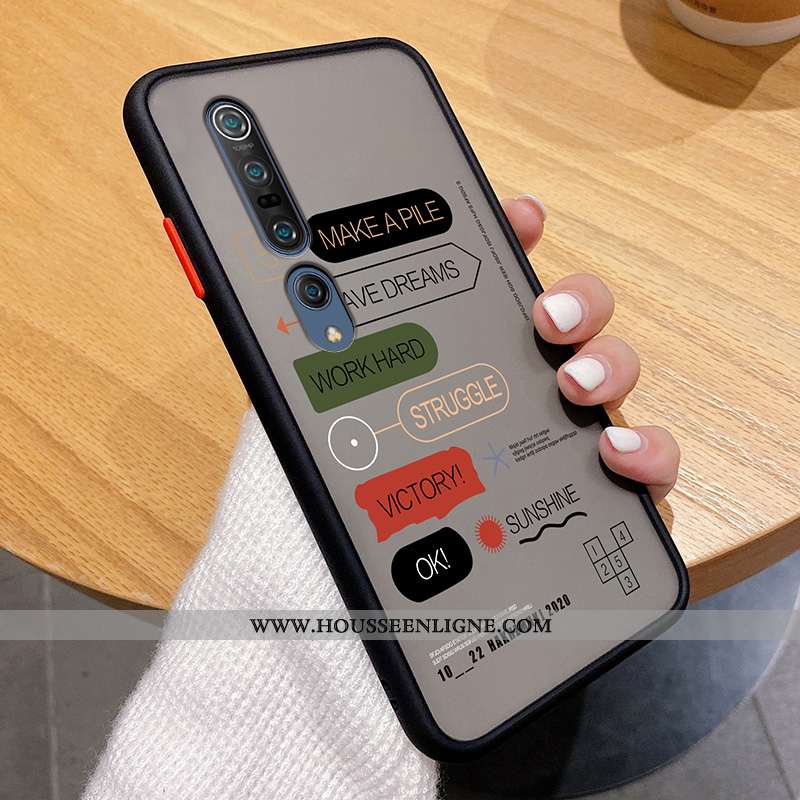 Housse Xiaomi Mi 10 Pro Créatif Charmant Transparent Étui Petit Coque Téléphone Portable Verte