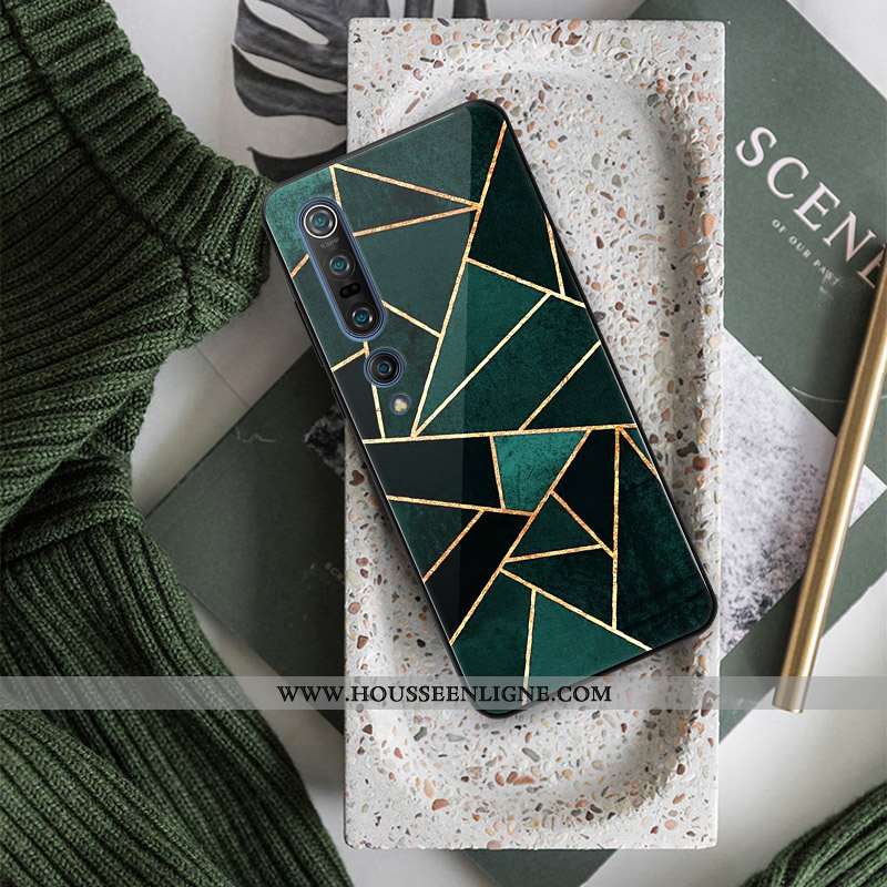 Housse Xiaomi Mi 10 Pro Créatif Silicone Tout Compris Personnalité Étui Verre Téléphone Portable Ver