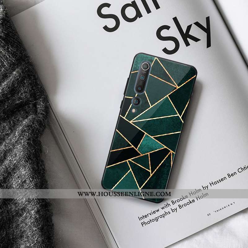 Housse Xiaomi Mi 10 Pro Créatif Silicone Tout Compris Personnalité Étui Verre Téléphone Portable Ver