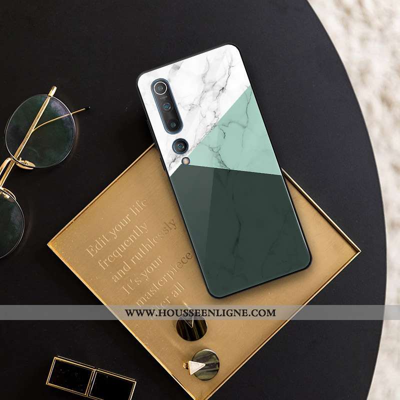 Housse Xiaomi Mi 10 Pro Créatif Silicone Tout Compris Personnalité Étui Verre Téléphone Portable Ver
