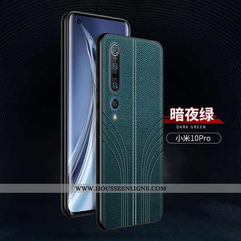 Housse Xiaomi Mi 10 Pro Créatif Ultra Téléphone Portable Tendance Incassable Délavé En Daim Protecti