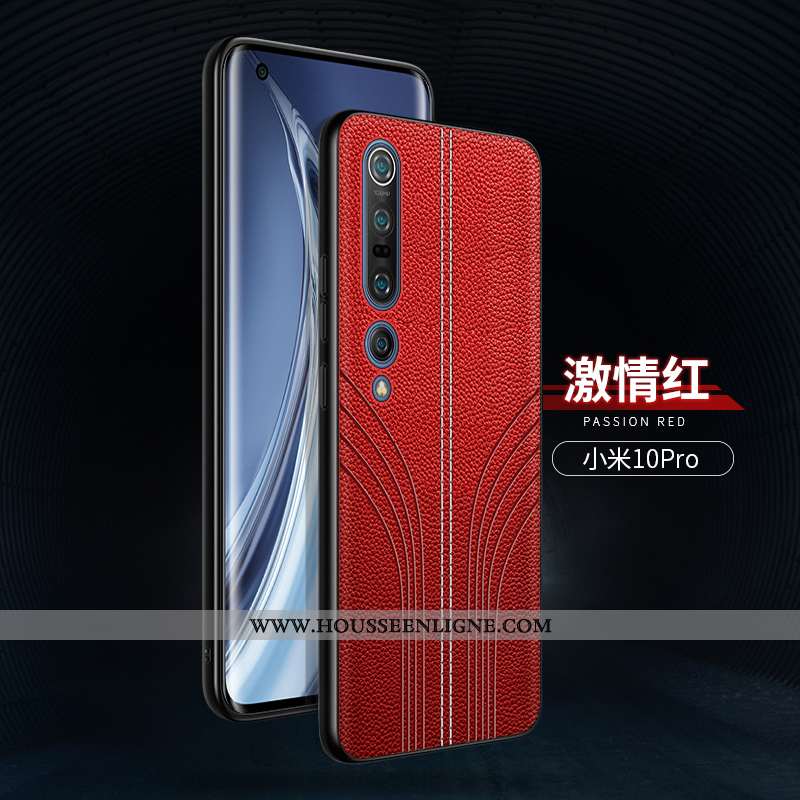 Housse Xiaomi Mi 10 Pro Créatif Ultra Téléphone Portable Tendance Incassable Délavé En Daim Protecti