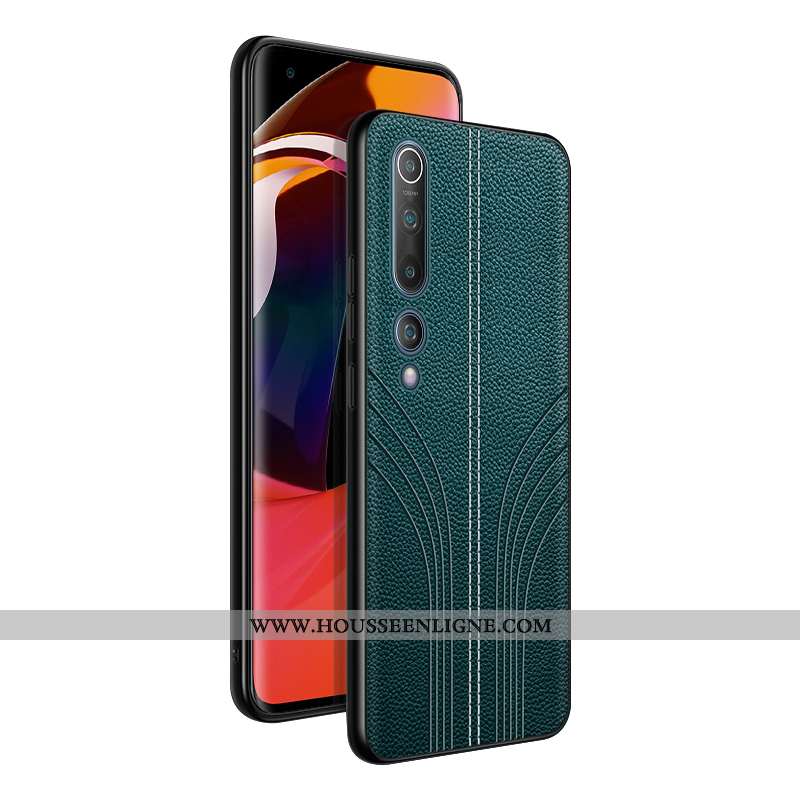 Housse Xiaomi Mi 10 Pro Créatif Ultra Téléphone Portable Tendance Incassable Délavé En Daim Protecti