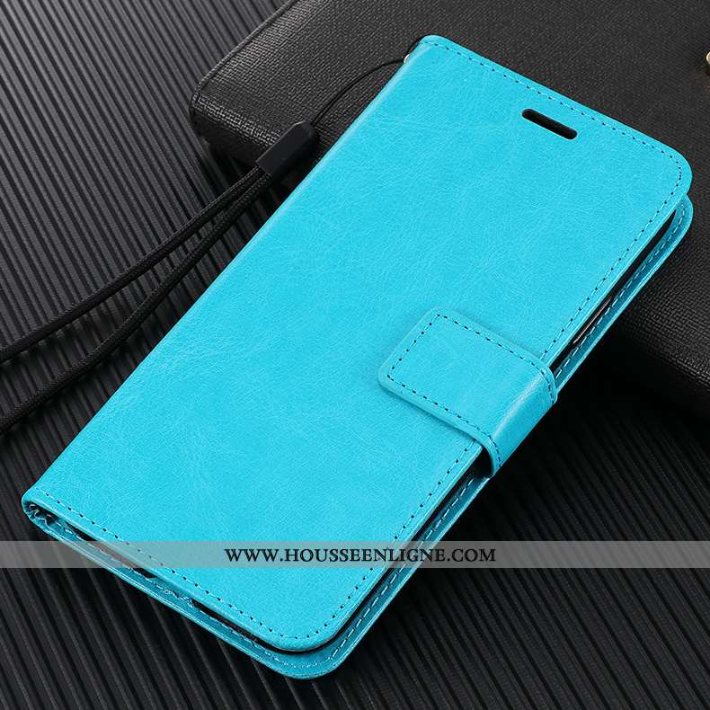 Housse Xiaomi Mi 10 Pro Fluide Doux Silicone Protection Incassable Bleu Cuir Clamshell