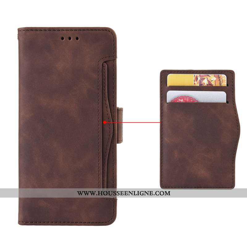 Housse Xiaomi Mi 10 Pro Protection Cuir Petit Téléphone Portable Rouge Coque Étui