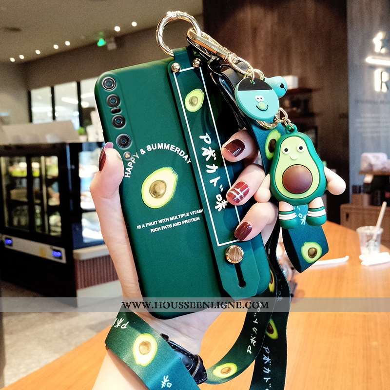 Housse Xiaomi Mi 10 Pro Protection Ornements Suspendus Tout Compris Tendance Vert Téléphone Portable