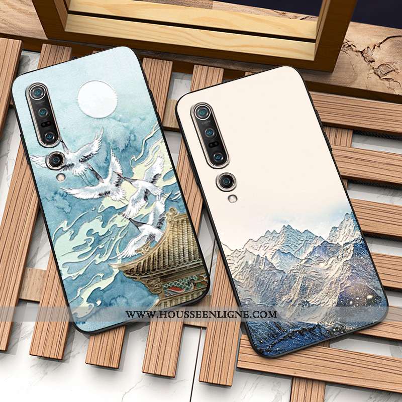 Housse Xiaomi Mi 10 Pro Silicone Protection Personnalité Personnalisé Incassable Fluide Doux Télépho