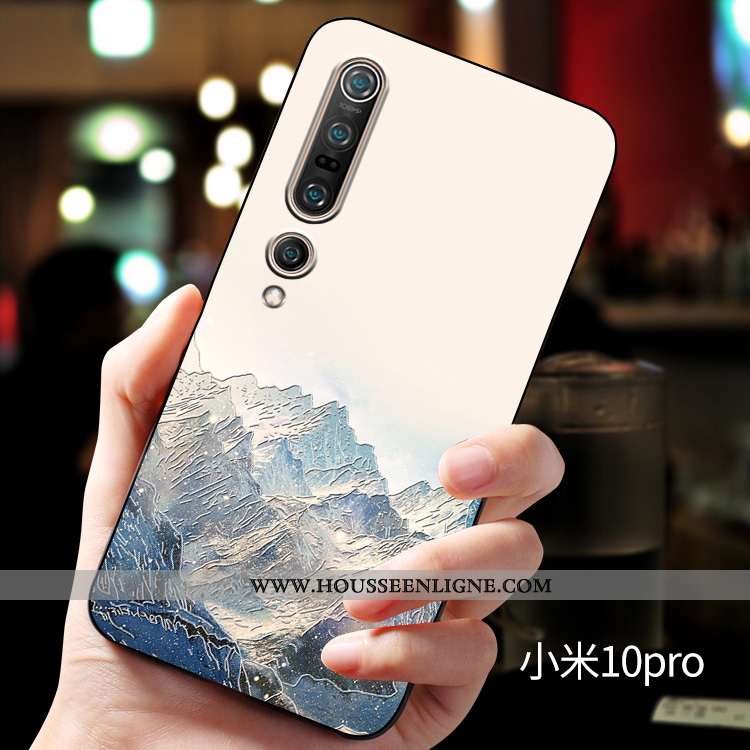 Housse Xiaomi Mi 10 Pro Silicone Protection Personnalité Personnalisé Incassable Fluide Doux Télépho