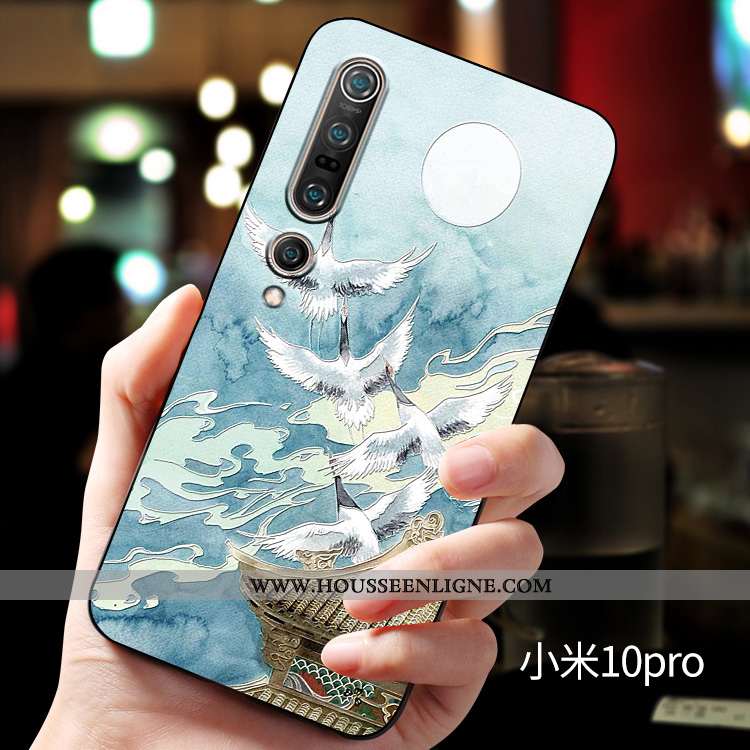 Housse Xiaomi Mi 10 Pro Silicone Protection Personnalité Personnalisé Incassable Fluide Doux Télépho