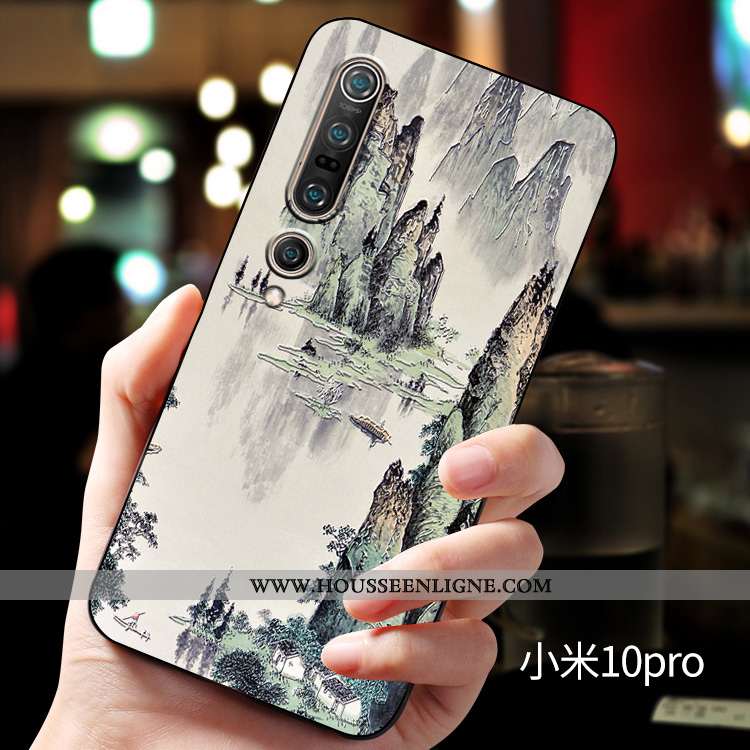 Housse Xiaomi Mi 10 Pro Silicone Protection Personnalité Personnalisé Incassable Fluide Doux Télépho