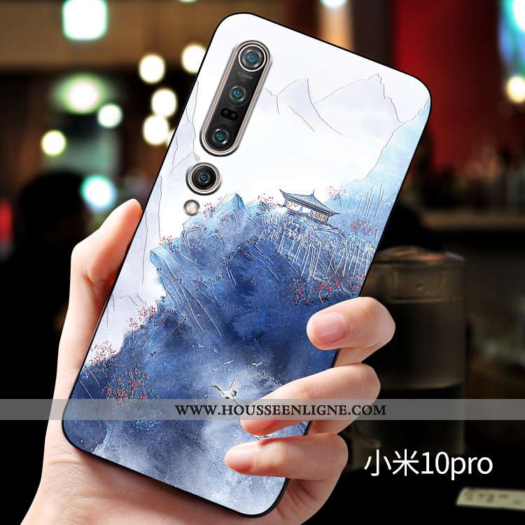 Housse Xiaomi Mi 10 Pro Silicone Protection Personnalité Personnalisé Incassable Fluide Doux Télépho