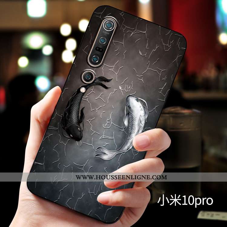 Housse Xiaomi Mi 10 Pro Silicone Protection Personnalité Personnalisé Incassable Fluide Doux Télépho