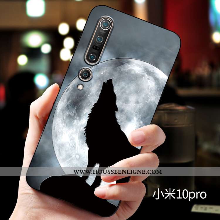 Housse Xiaomi Mi 10 Pro Silicone Protection Personnalité Personnalisé Incassable Fluide Doux Télépho