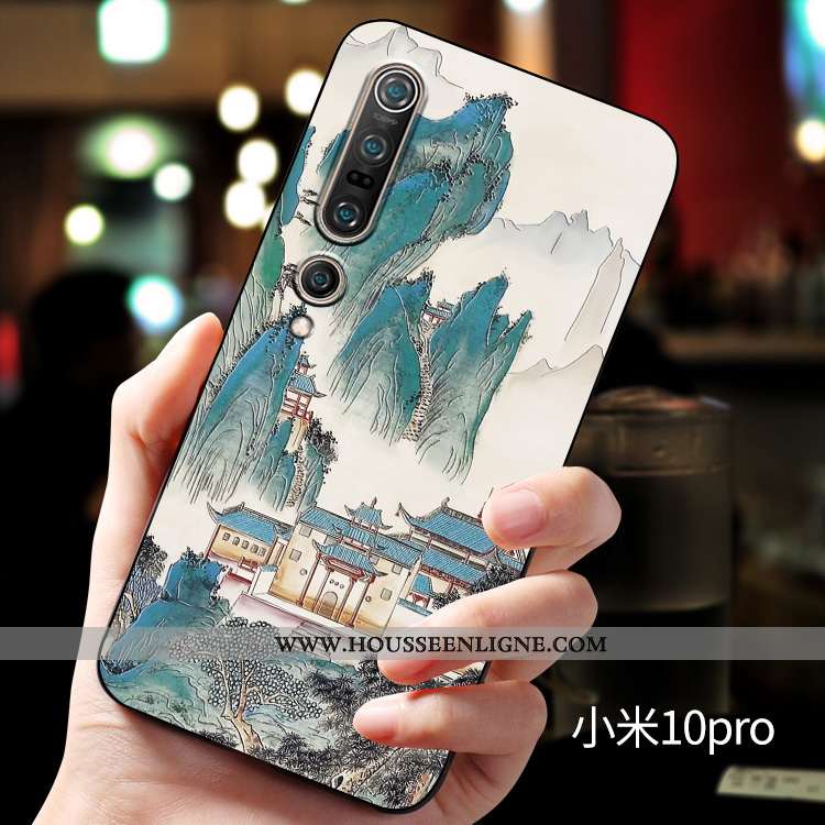 Housse Xiaomi Mi 10 Pro Silicone Protection Personnalité Personnalisé Incassable Fluide Doux Télépho