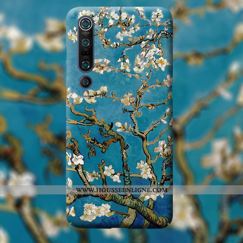Housse Xiaomi Mi 10 Protection Personnalité Petit Difficile Téléphone Portable Bleu Coque