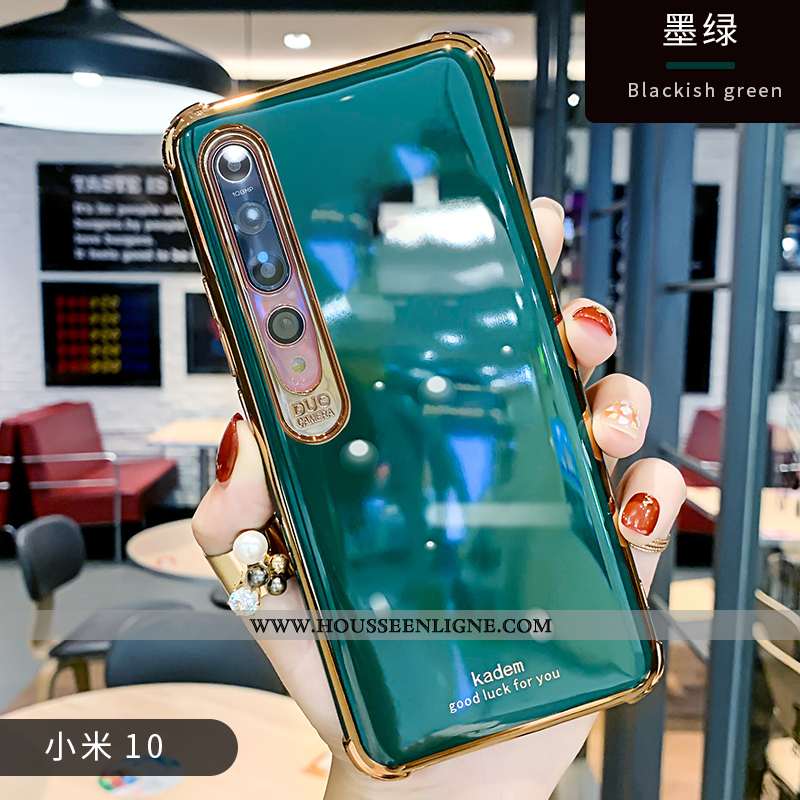 Housse Xiaomi Mi 10 Ultra Tendance Tout Compris Simple Protection Incassable Petit Verte