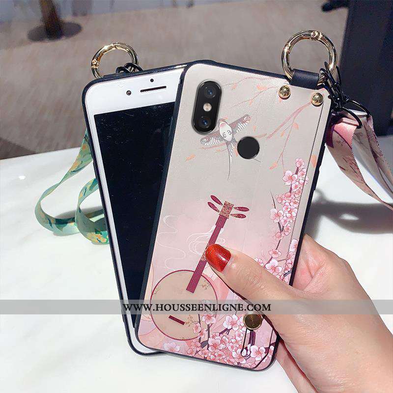 Housse Xiaomi Mi 8 Créatif Modèle Fleurie Vert Petit Téléphone Portable Silicone Étui Verte