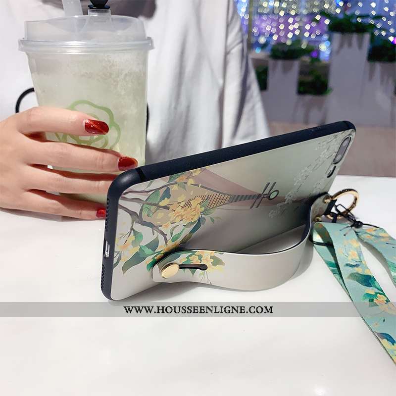 Housse Xiaomi Mi 8 Créatif Modèle Fleurie Vert Petit Téléphone Portable Silicone Étui Verte