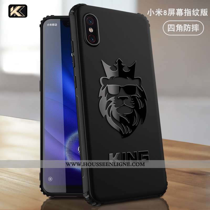 Housse Xiaomi Mi 8 Fluide Doux Silicone Incassable Membrane Téléphone Portable Petit Modèle Fleurie 