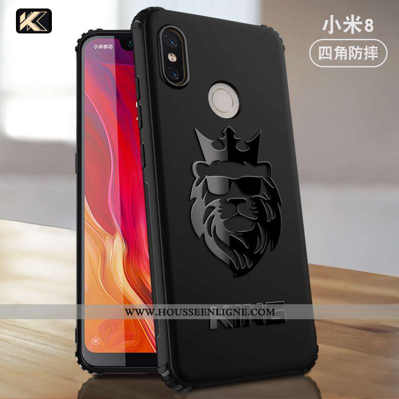 Housse Xiaomi Mi 8 Fluide Doux Silicone Incassable Membrane Téléphone Portable Petit Modèle Fleurie 