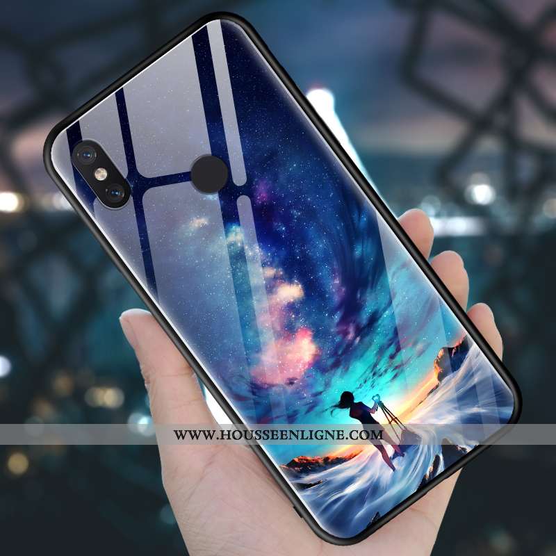 Housse Xiaomi Mi 8 Fluide Doux Silicone Incassable Petit Coque Tempérer Créatif Violet