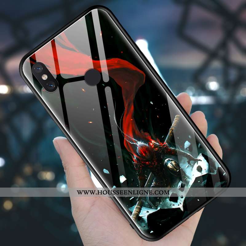 Housse Xiaomi Mi 8 Fluide Doux Silicone Incassable Petit Coque Tempérer Créatif Violet