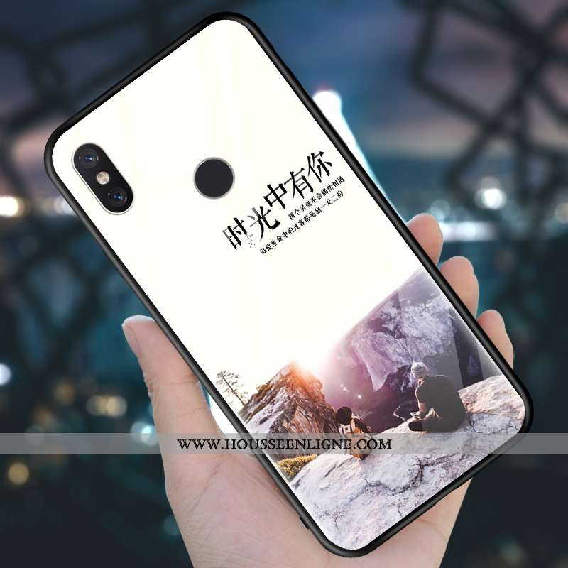 Housse Xiaomi Mi 8 Fluide Doux Silicone Incassable Petit Coque Tempérer Créatif Violet