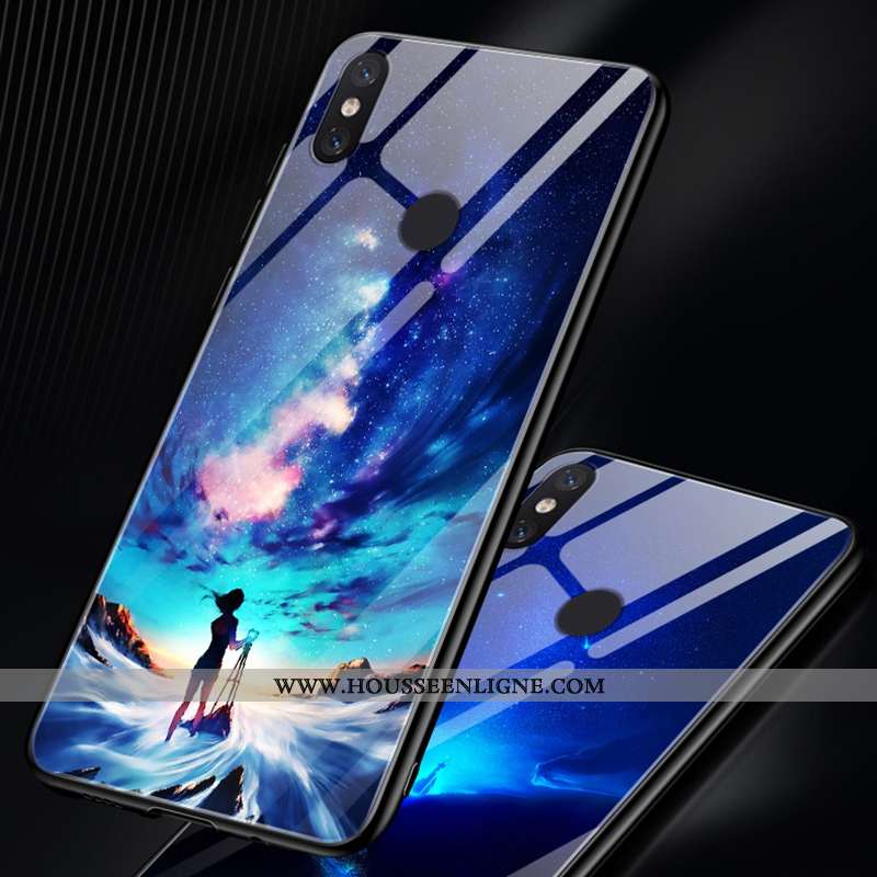 Housse Xiaomi Mi 8 Fluide Doux Silicone Incassable Petit Coque Tempérer Créatif Violet
