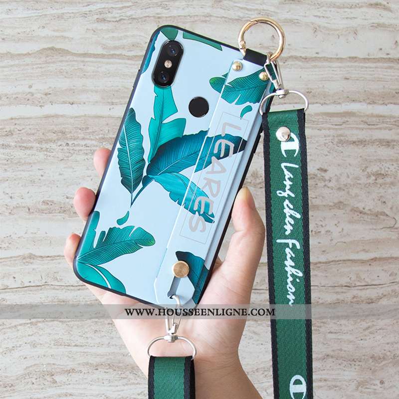 Housse Xiaomi Mi 8 Fluide Doux Silicone Téléphone Portable Vintage Petit Rose Ornements Suspendus