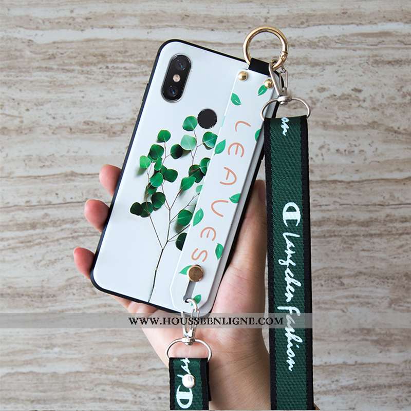 Housse Xiaomi Mi 8 Fluide Doux Silicone Téléphone Portable Vintage Petit Rose Ornements Suspendus