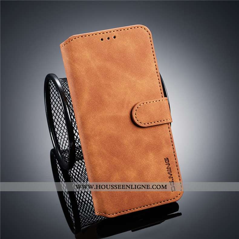 Housse Xiaomi Mi 8 Lite Cuir Coque Carte Étui Petit Téléphone Portable Gris