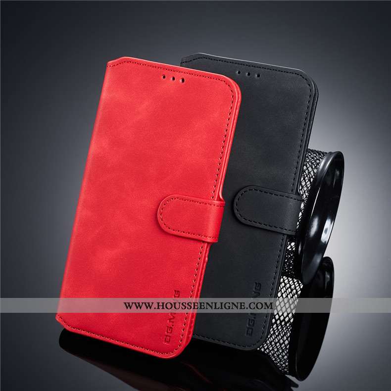 Housse Xiaomi Mi 8 Lite Cuir Coque Carte Étui Petit Téléphone Portable Gris