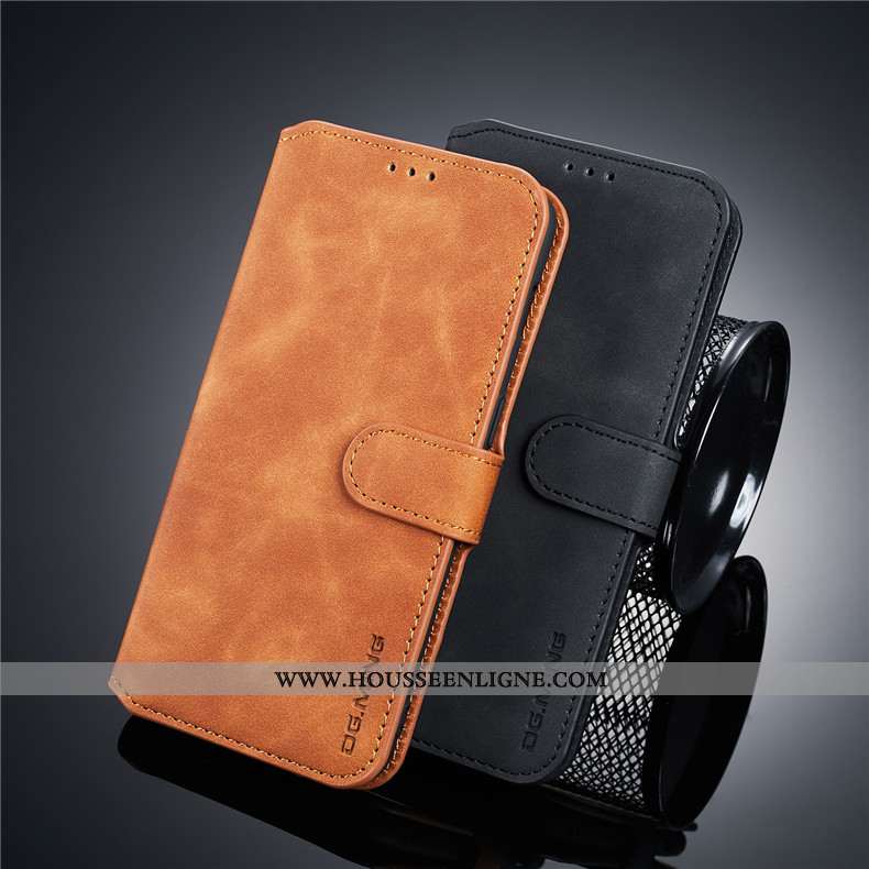 Housse Xiaomi Mi 8 Lite Cuir Coque Carte Étui Petit Téléphone Portable Gris