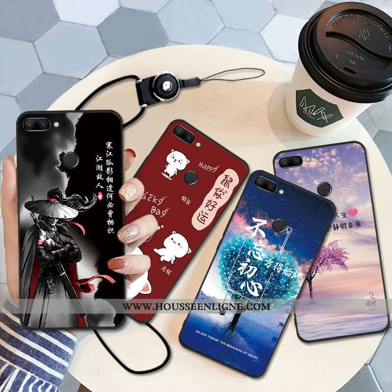 Housse Xiaomi Mi 8 Lite Délavé En Daim Ornements Suspendus Créatif Protection Coque Mode Tout Compri