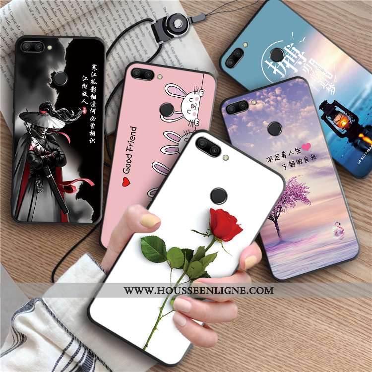 Housse Xiaomi Mi 8 Lite Délavé En Daim Ornements Suspendus Créatif Protection Coque Mode Tout Compri