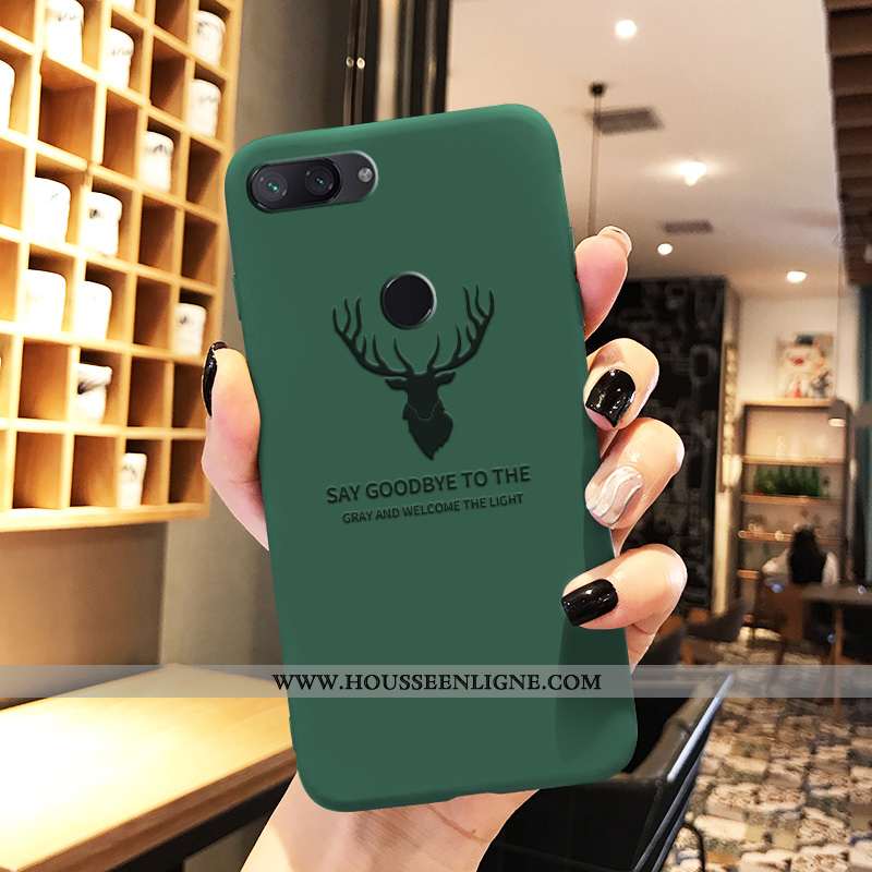 Housse Xiaomi Mi 8 Lite Fluide Doux Délavé En Daim Membrane Étui Téléphone Portable Petit Tendance V